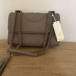 Tory Burch Taupe Shoulder Bag